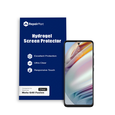 Motorola Moto G40 Fusion Compatible Premium Hydrogel Screen Protector With Full Coverage Ultra HD